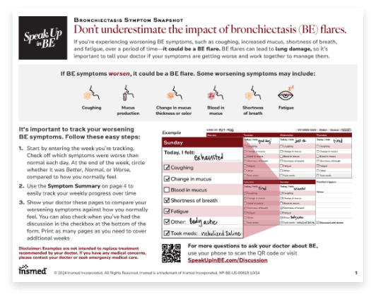 Bronchiectasis Symptom Snapshot thumbnail